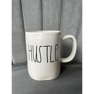 Hustle Coffee Tea Mug Cup Country Cottage Coquette Farm Kitchen Rae Dunn